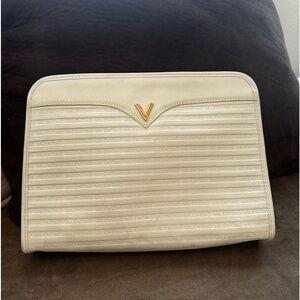 Mario Valentino White Clutch